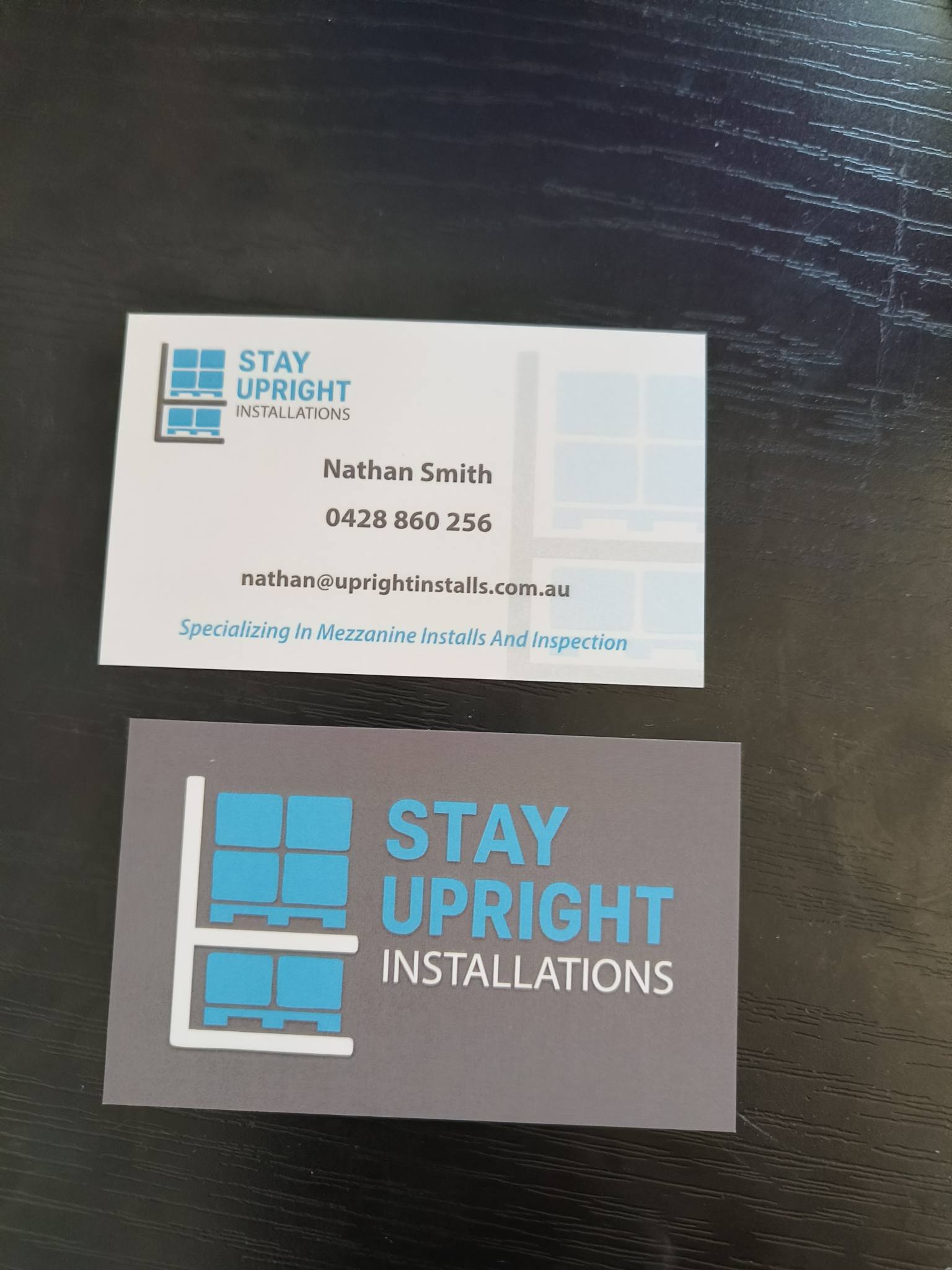 Printed business cards
