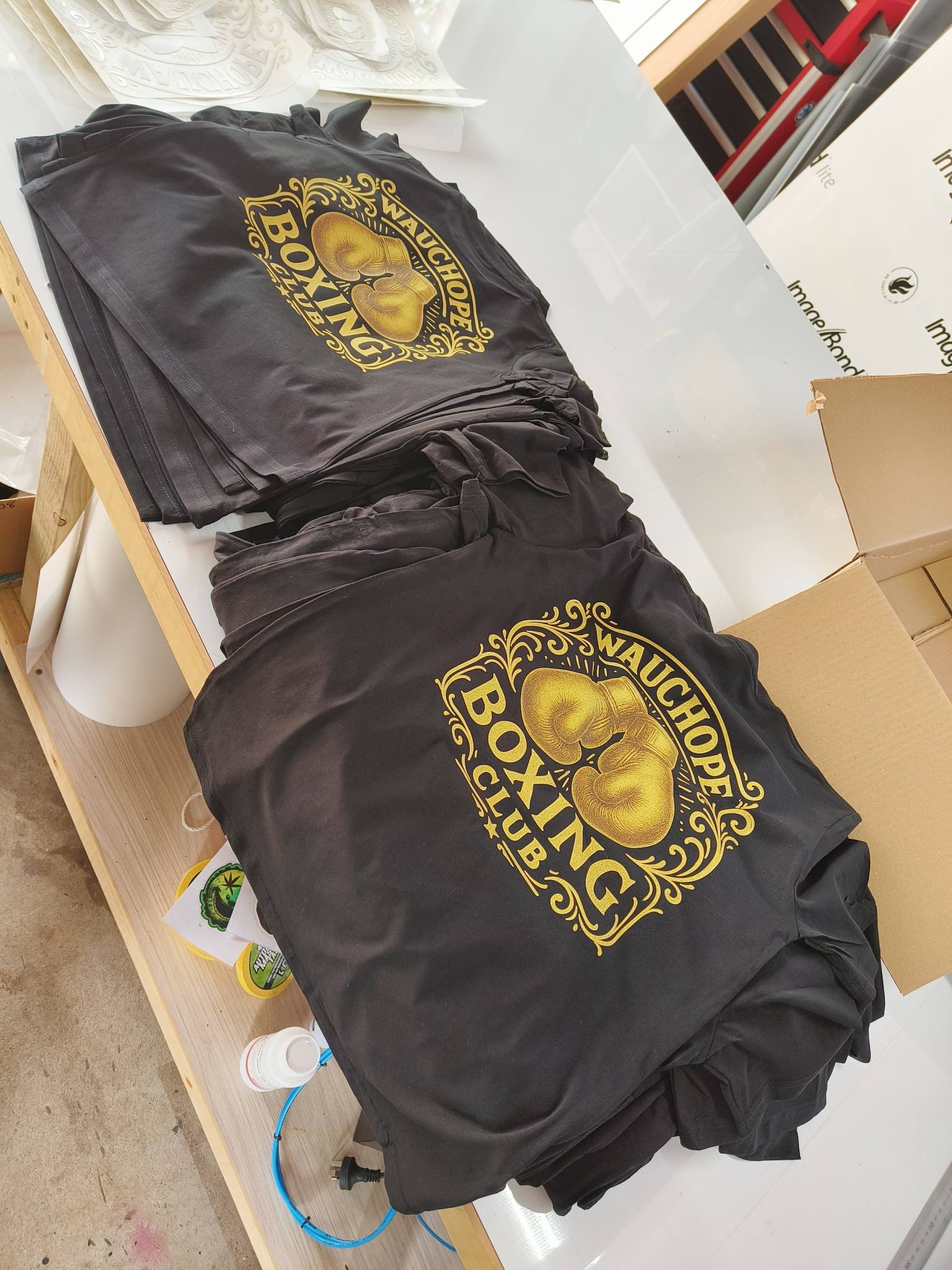 Custom printed boxing shirts