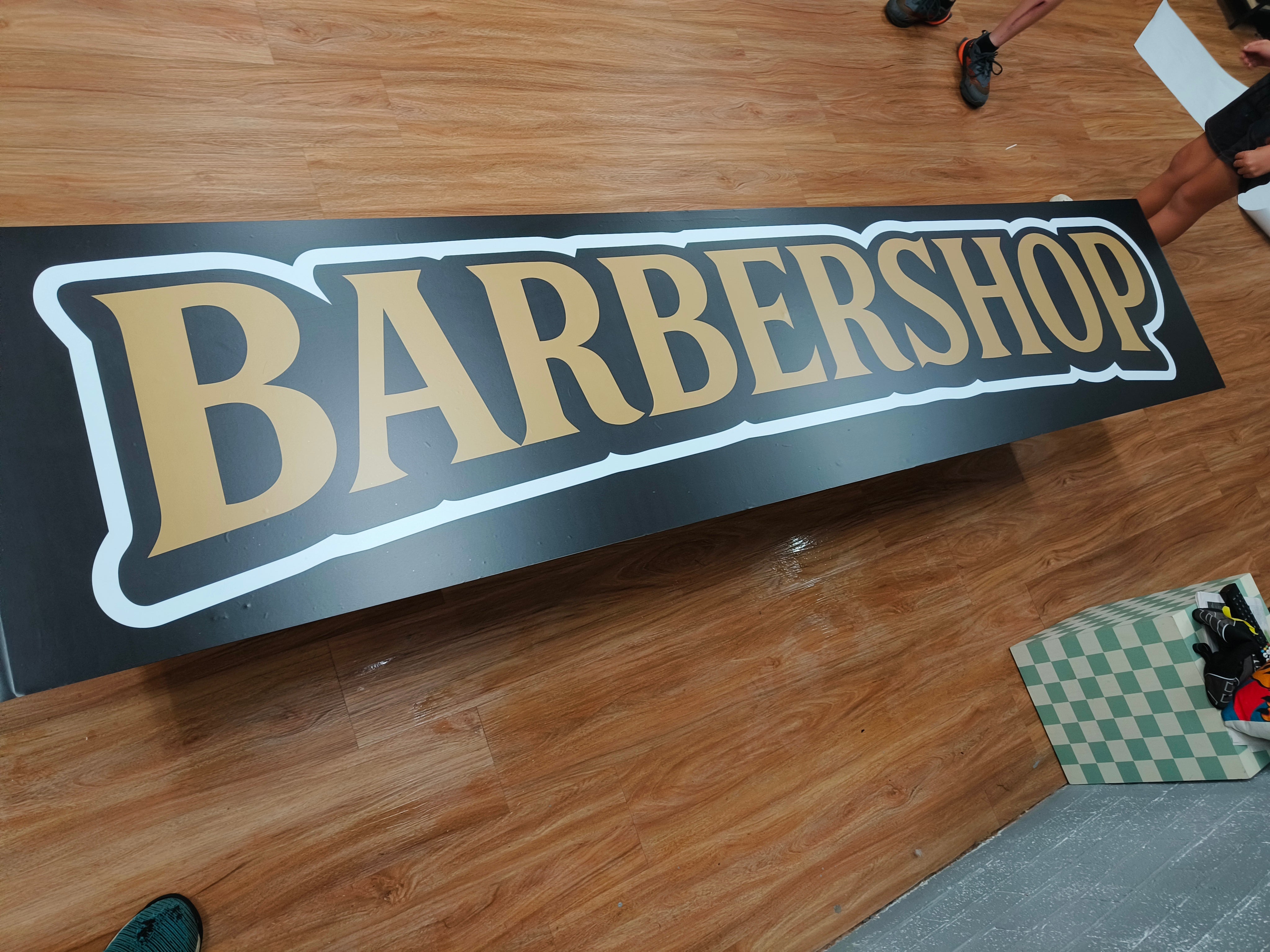 Large barbershop sign